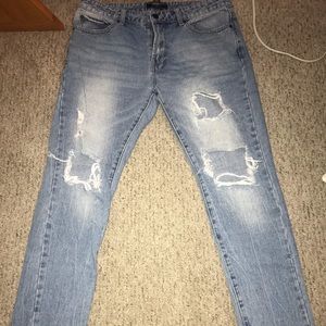 Forever 21 Ripped Denim Jeans